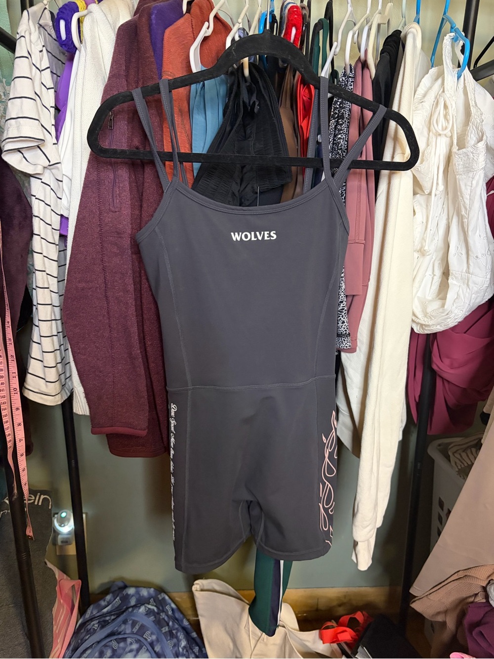 Darc Sport SHE Wolves Romper Medium Gray Limited Edition 157/500 Rare